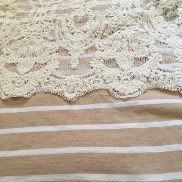 Anthropologie Postmark Nautique Striped Lace Tank - Picture 4 of 6